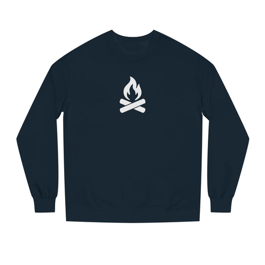 Bored Dad Co. Crewneck Sweatshirt — Campfire Logo Casual Pullover